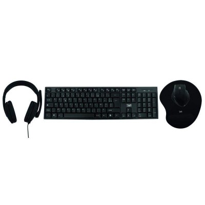 Pack Accessoires Ergonomiques Télétravail 4 en 1 (Clavier-souris-tapis-casque) BUNERGOFR1 T'nBPacks