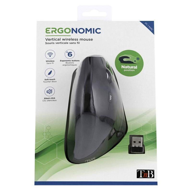 R-Go HE Souris ergonomique verticale filaire gaucher modèle moyen