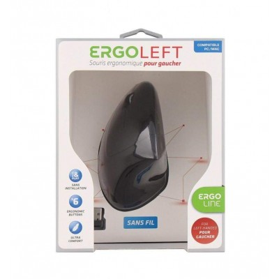 Souris sans fil ERGO LINE verticale pour gaucher