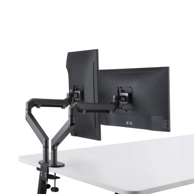 Support REKT EZ-2 Black 2 écrans-[product_reference]-Betterwork - Solutions ergonomiques - Télétravail