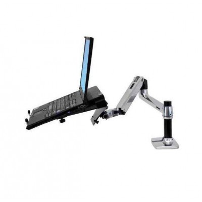Bras d'écran avec support ordinateur portable-[product_reference]-Betterwork - Solutions ergonomiques - Télétravail