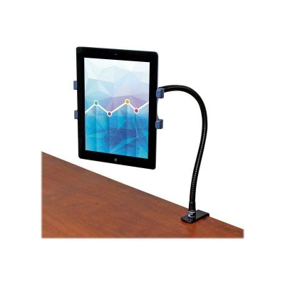 Support col de cygne pour tablette de 6.5" à 7.8" avec fixation de bureau - Rotation 360 ° - kit de montage