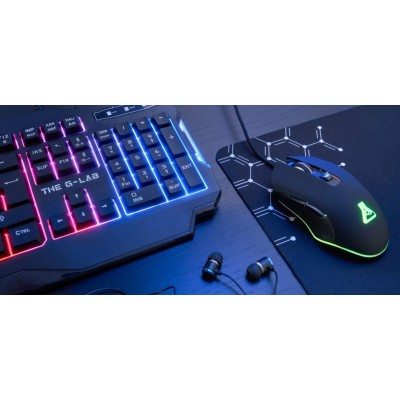 Pack CLAVIER/SOURIS THE G-LAB COMBO HELIUM (Souris + Clavier + Ecouteurs)