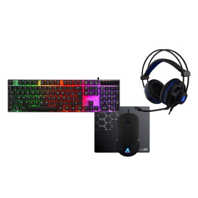 Pack CLAVIER/SOURIS THE G-LAB GAMING COMBO GALLIUM (Souris + Clavier + Casque + Tapis)