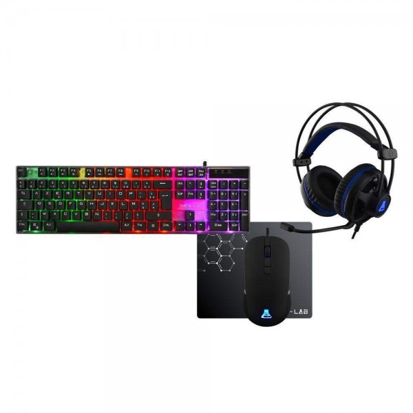 THE G-LAB GAMING COMBO GALLIUM KEYBOARD/MOUSE Pack (Mouse + Keyboard + Headphones + Mat)