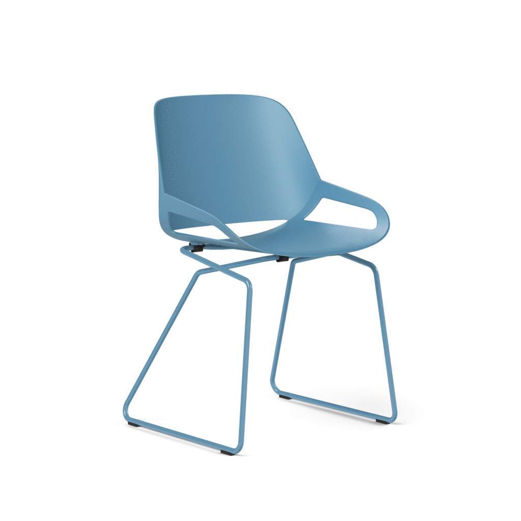 Chaise design AERIS Numo avec Châssis de dérapage-[product_reference]-Betterwork - Solutions ergonomiques - Télétravail