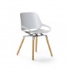 Chaise design AERIS Numo avec Pieds en bois de chêne - 2