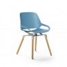Chaise design AERIS Numo avec Pieds en bois de chêne-[product_reference]-Betterwork - Solutions ergonomiques - Télétravail