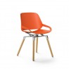 Chaise design AERIS Numo avec Pieds en bois de chêne-[product_reference]-Betterwork - Solutions ergonomiques - Télétravail