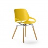 Chaise design AERIS Numo avec Pieds en bois de chêne-[product_reference]-Betterwork - Solutions ergonomiques - Télétravail