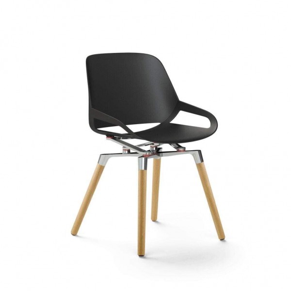 Chaise design AERIS Numo avec Pieds en bois de chêne