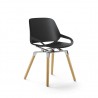 Chaise design AERIS Numo avec Pieds en bois de chêne-[product_reference]-Betterwork - Solutions ergonomiques - Télétravail