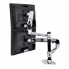 Bras bi-écrans superposés Ergotron Argent-[product_reference]-Betterwork - Solutions ergonomiques - Télétravail