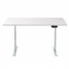 Bureau motorisé assis-debout avec Plateau blanc et Pied blanc 120x75cm, Hauteur 62-128cm-[product_reference]-Betterwork - Soluti
