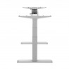 Pied de bureau motorisé assis-debout Hauteur 62- 128 cm Gris (Piètement seul)-[product_reference]-Betterwork - Solutions ergonom