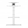Pied de bureau motorisé assis-debout Hauteur 62- 128 cm Blanc (Piètement seul)-[product_reference]-Betterwork - Solutions ergono