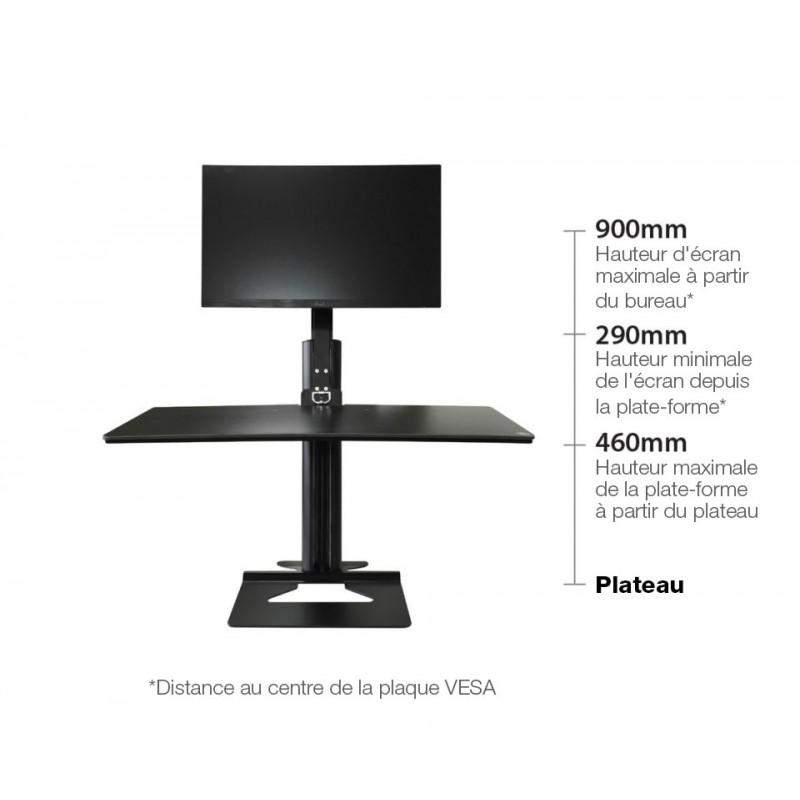 Station assis debout i-stand 1 écran-[product_reference]-Betterwork - Solutions ergonomiques - Télétravail