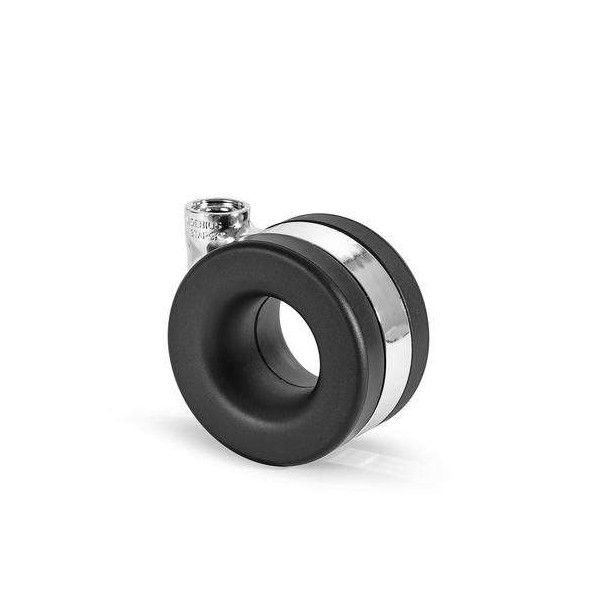 Roulette MOEBIUS NYLON Noir et Chromé avec pivot