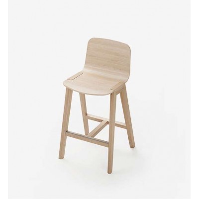 Tabouret Bas avec dossier ALKI HELDU (H 930 x L 480 x P 480mm)