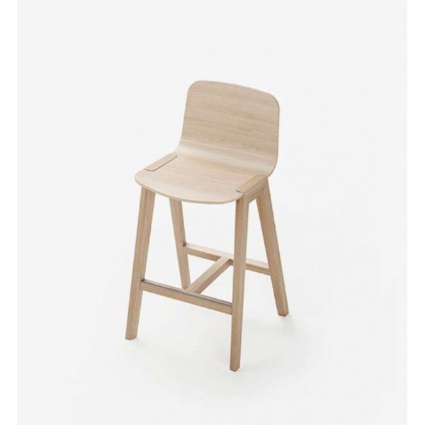 Low stool with back ALKI HELDU (H 930 x L 480 x D 480mm)