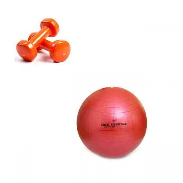 Pack Fitness (Ballon + Haltères)