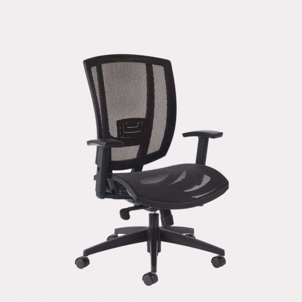 Siège de bureau avec assise et dossier résille GGI Avro 3121