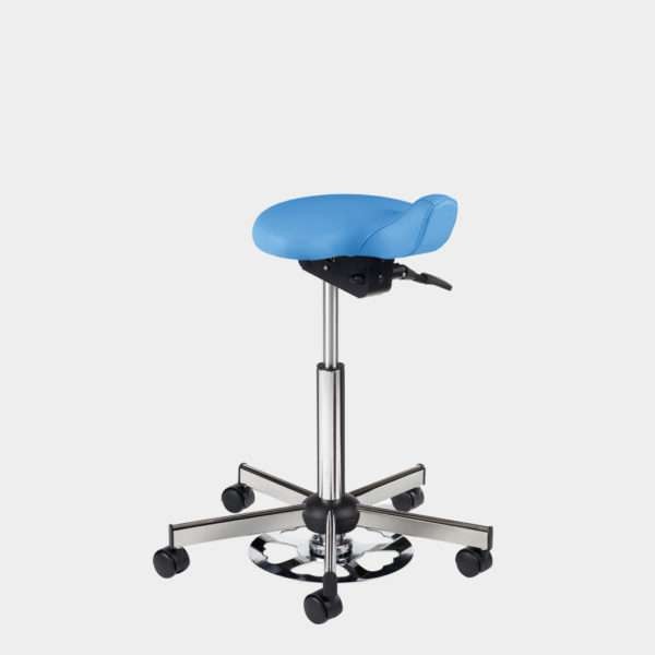 Saddle stool with foot control GGI Labo Selle 9216