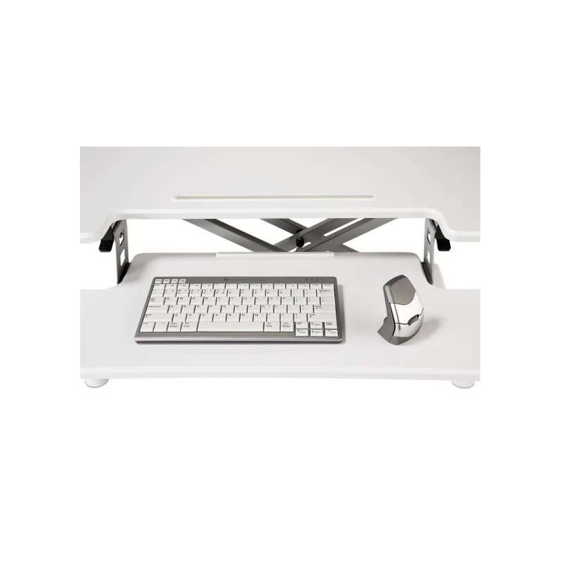 Betterwork - Elevador de escritorio para trabajar de pie o sentado2, color  blanco