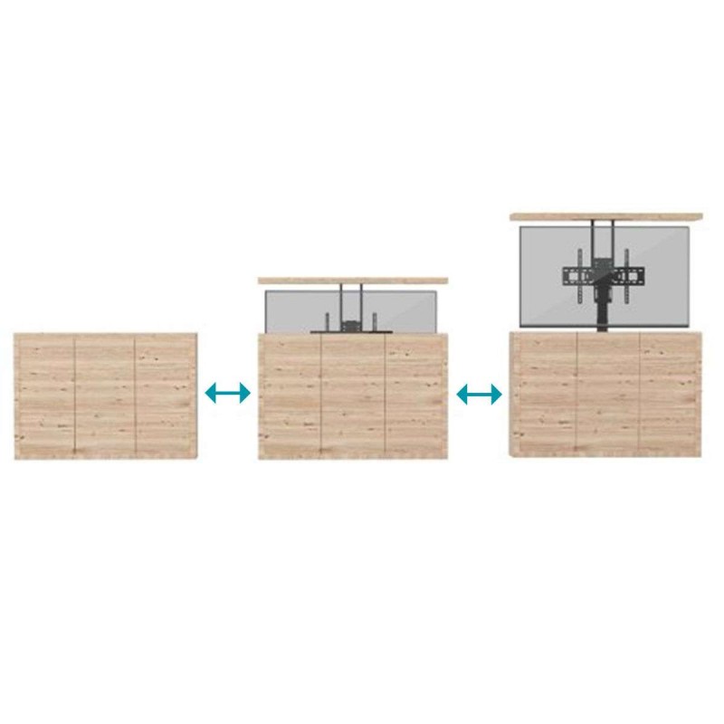 Soporte de madera para TV LED LCD, elevador de Monitor de