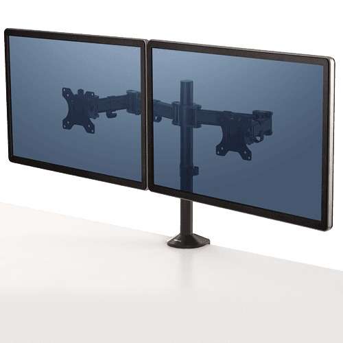 Bras porte-écran double Fellowes Reflex 8502601-[product_reference]-Betterwork - Solutions ergonomiques - Télétravail