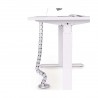 Goulotte passe-câbles verticale articulée Kimex 070-1013 Longueur 130cm Gris-[product_reference]-Betterwork - Solutions ergonomi