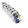 Goulotte passe-câbles verticale articulée Kimex 070-1013 Longueur 130cm Gris-[product_reference]-Betterwork - Solutions ergonomi