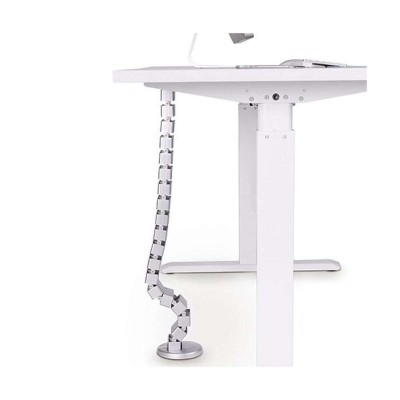 Goulotte passe-câbles verticale articulée Kimex 070-1012 Longueur 130cm Noir-[product_reference]-Betterwork - Solutions ergonomi