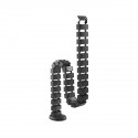 Goulotte passe-câbles verticale articulée Kimex 070-1012 Longueur 130cm Noir - 1