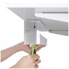 Goulotte passe-câbles horizontale de bureau Kimex 150-3103 60 cm Blanc-[product_reference]-Betterwork - Solutions ergonomiques -