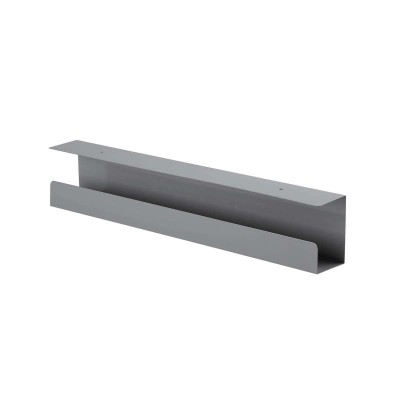 Goulotte passe-câbles horizontale de bureau Kimex 150-3101 60 cm Gris