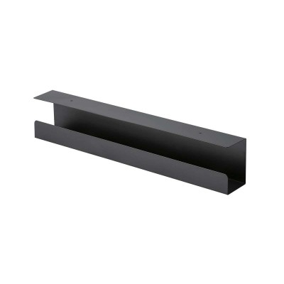 Goulotte passe-câbles horizontale de bureau Kimex 150-3102 60 cm Noir