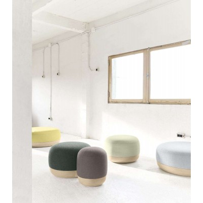 Moyen Pouf alki EGON 600 x 400 mm Cuir