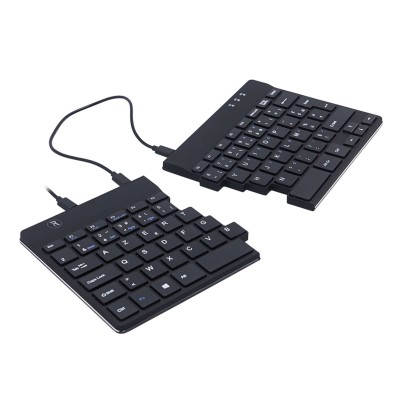 Clavier Ergonomique filaire R-Go Split Break Noir Azerty-[product_reference]-Betterwork - Solutions ergonomiques - Télétravail