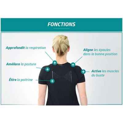 T-Shirt correcteur de posture SISSEL® pour femme