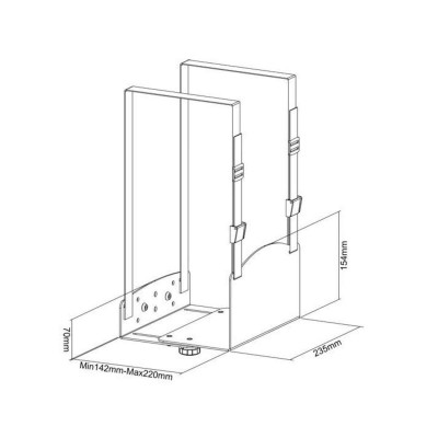 Support Unité Centrale pour support sur pied Gamme 030-5000