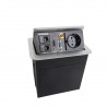 Boîtier de table encastrable 2xRJ45, VGA, HDMI, VIDEO, Prise 220V,  Gris-[product_reference]-Betterwork - Solutions ergonomiques