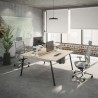 Kit rail de fixation Slatwall, 120cm avec 2 pieds de table-[product_reference]-Betterwork - Solutions ergonomiques - Télétravail