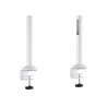 Kit rail de fixation Slatwall, 120cm avec 2 pieds de table-[product_reference]-Betterwork - Solutions ergonomiques - Télétravail