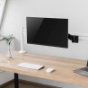 Bras moniteur PC 13´´-27´´ pour rail de fixation Slatwall-[product_reference]-Betterwork - Solutions ergonomiques - Télétravail