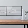 Double bras pour moniteurs 17´´- 32´´ pour rail de fixation Slatwall-[product_reference]-Betterwork - Solutions ergonomiques - T