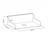 Tablette pour rail de fixation Slatwall-[product_reference]-Betterwork - Solutions ergonomiques - Télétravail