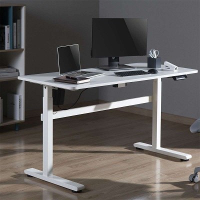 Bureau assis-debout 140x58cm Blanc