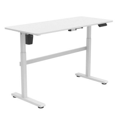 Bureau assis-debout 140x58cm Blanc