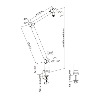 Support de bureau pour microphone KIMEX